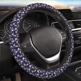 thumbnail image 4 of Kdxio Colorful Jellyfish Print Elastic Stretch Steering Wheel Cover,Auto Steering Wheel Cover,15 Inch Anti-Slip,Warm in Winter and Cool in Summer,Fit Suvs,Vans Cars,Trucks, 4 of 7