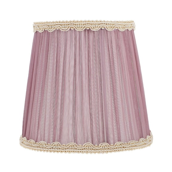MLINS Color Pleats Fabric Lampshade E Lamp Shade 15.00X14.00X11.00CM Purple