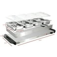 thumbnail image 3 of MegaChef Buffet Server & Food Warmer With 4 Removable Sectional Trays, Heated Warming Tray and Removable Tray Frame, 3 of 7