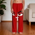 thumbnail image 5 of Kids Boys Angry Smile Face Graphic Pants Stretchy Waist Novelty Trousers for Outdoor Active Play, 4-13Y, 5 of 9