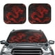thumbnail image 2 of Balery Red Dragon On Black Parasol para parabrisas de coche de 2 piezas | Parasol plegable para parabrisas delantero de coche para la mayoría de sedanes-Medium, 2 of 6