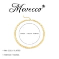 thumbnail image 4 of Mevecco 14K Gold Plated Dainty Cute Circle Chain Choker Necklace Jewelry Gift for Women, 4 of 5