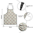 thumbnail image 3 of White Cartoon Colorful Dinosaurs Pattern Kids Aprons for Girls and Boys,Adjustable Neck Strap Toddler Aprons for Kids Cooking Baking, 3 of 3