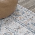 thumbnail image 3 of JONATHAN Y WASHABLE 2 x 8 Runner Rug, Brandy Rustic Border - Light Gray/Blue, WSH321B-28, 3 of 10