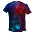 thumbnail image 6 of Penkiiy Galaxy Printed Shirt , Men's Cosmic Star Sky Print Funny Casual Fashion Short Sleeve Tops Blouse M Multicolor, 6 of 6