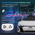 thumbnail image 6 of Aosom Kids Ride on Car with Remote Control, 12V 3.1 MPH Electric Car for Kids, Battery Powered Ride-on Toy for 37-60 Months with Music, Lights, White, 6 of 10