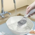 DMDUOU Brushes For Dishwashing Brushes, 2 In 1 Sponge And Bristles For