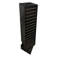 thumbnail image 2 of Prolinemax Black 12'' x 12'' x 54'' Revolving Slatwall Floor Display Rotating 4 Sided Retail Fixture, 2 of 4