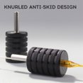 thumbnail image 2 of Equipment Black Aluminum Alloy Handle Anti-slip Knurled Machine Grip, 2 of 6