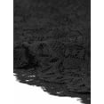 thumbnail image 5 of INSPIRE CHIC Robe Élégante en Dentelle Florale pour Femmes Col Rond Manches Courtes Robes de Cocktail Noir P, 5 of 5