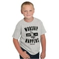 thumbnail image 5 of Worship Happens John 3:16 Prayer Crewneck T Shirts Boy Girl Teen Brisco Brands S, 5 of 6