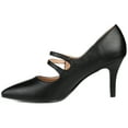 thumbnail image 3 of Journee Womens Sidney Pointed Toe Mid Heel Pumps, 3 of 10