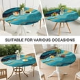 thumbnail image 7 of Blue and Gold Marble Sparkle Waves Pattern Round Fitted Tablecloth with Elastic Edge,Dining Table Cover Waterproof,Outdoor Round Tablecloth for Camping,Dining,Indoor and Outdoor, 7 of 7