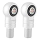 thumbnail image 1 of Pair of 10mm Hole Air Shock Absorber Adapter Damper Height Increase for Motorcycle ATVs OffRoads(TypeA Silver 75mm/3in ), 1 of 4