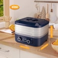 thumbnail image 6 of LIVOSA Food Dehydrator Machine Adjustable Temperature 48H Timer Auto Shutoff 5 Trays for Fruit Herbs Meat Veggies Dog Treats,Blue, 6 of 17
