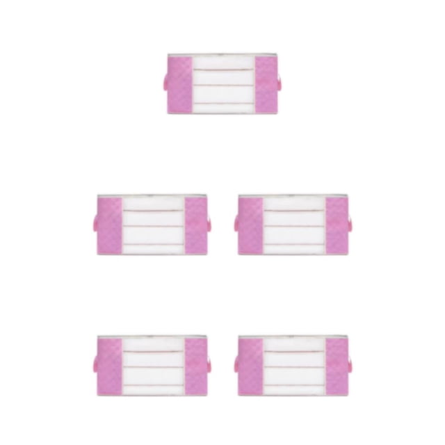 Guardoinrt Sturdy Construction And Large Capacity In Clothes Storage Bag Well Organized pink L 5Set