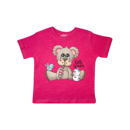 

Inktastic Hello Winter Teddy Bear Gift Toddler Boy Girl T-Shirt