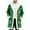 Green, variant on Santa Coat Men Casual Christmas Cardigan Unisex Open Front Hoodies No Zip Cozy Winter Printed Edge Warm Comfortable Outerwear