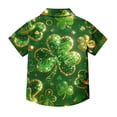 thumbnail image 4 of hengsof Kids' Short Sleeve Printed Button Down Collared Casual Shirt with Chest Pocket, 4 of 7