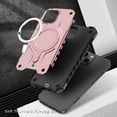 thumbnail image 3 of Magnetic for iPhone 14 Plus Case [Dual Layer Structure Protection] Magnetic Car Mount & Wireless Charging, Military Grade Drop Protection Heavy Duty Shockproof Phone Case, Rosegold, 3 of 7