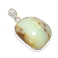 thumbnail image 2 of Chrysoprase Gemstone Handmade 925 Steling Silver Jewelry Pendant 1.65", 2 of 2