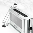 Russell Hobbs 2Slice Glass Accent Long Toaster, Silver, TRL9300GYR