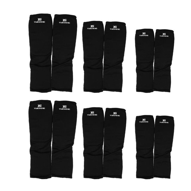 3 Pares Almohadillas de Acolchado Grueso Protector Empeine para mma, boxeo en tailandia Thai, , Karate shamjiam Espinilleras Kickboxing Espinilleras
