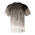 thumbnail image 4 of Men's Graphic Crewneck Tshirt Plus Size Short Sleeve Gradient Color Casual Big and Tall Tees Gray XL, 4 of 5