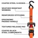 thumbnail image 2 of Correas de amarre con trinquete BLACK+DECKER BDX1007, paquete de 4, 2 of 9