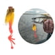 thumbnail image 5 of Señuelo de pesca de mar de resina de simulación Artificial grande, cebo de agua dulce con accesorio de anzuelo triple, color amarillo, 5 of 10