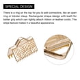 thumbnail image 5 of 100Pack Ribbon End Crimp Clamps, 10mm Stripe Texture Pinch Cord End Clasps, Gold Tone, 5 of 6