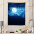 thumbnail image 2 of Designart 'Full Moon Night in Cloudy Sky III' Nautical & Coastal Framed Canvas Wall Art Print, 2 of 5