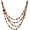 Necklace SL13-039, variant on Vintage Retro Wooden Beaded Multi Layered Long Necklace, Irregular Unique Shape Beads, Monochrome Style Women's Jewelry, Holiday Accessories