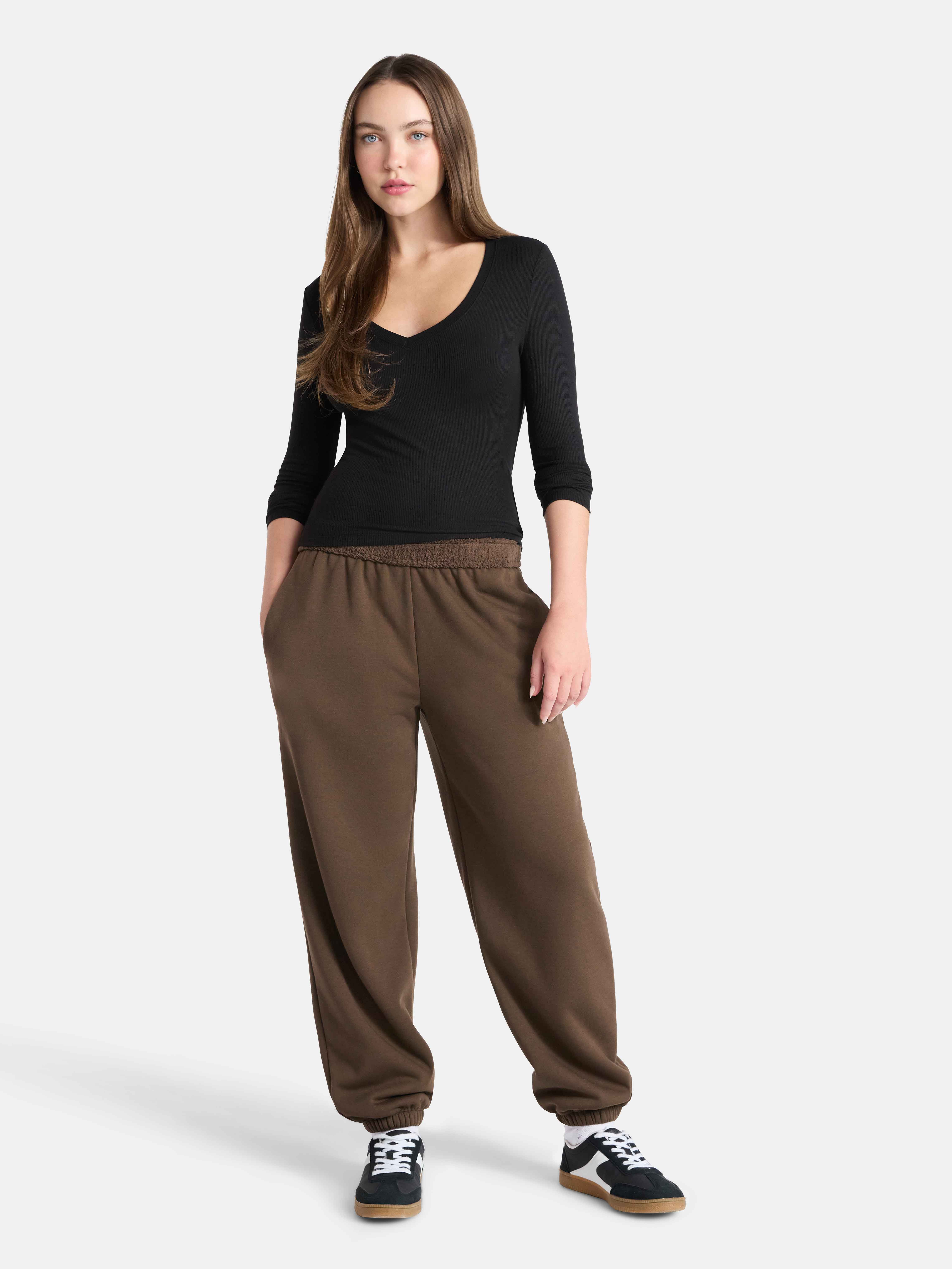 Teddy Lined Jogger, Women's - image 2