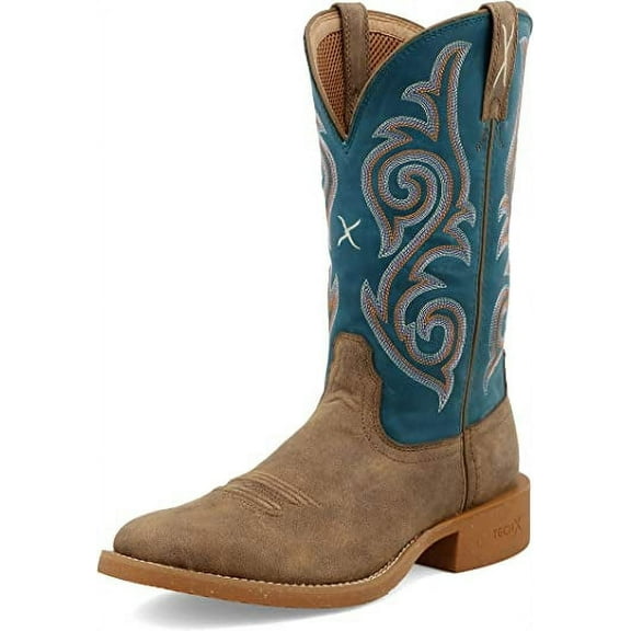 Twisted X Women's 11" Tech X™ Boot, Bomber & Stormy Blue, 7 B