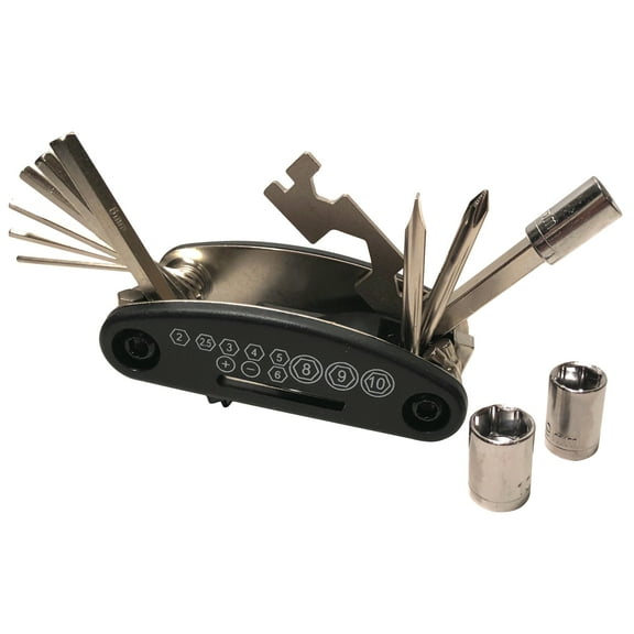 Mini Folding Bicycle Multi Tool With 16 Functions Bike Mechanic Cycling Tool Kit