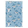 thumbnail image 4 of Cartoon Cute Shark Blackout Curtains 2 Panels Set Grommet Drapes for Bedroom Living Room W55xL84, 4 of 6