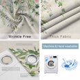 thumbnail image 2 of Sage Green Eucalyptus Leaves Blackout Curtains for Bedroom, Weeping Floral Summer Botanical Thermal Insulated Kitchen Drapes with Grommets, Light Blocking Window Treatment, 2 Panels 52" x 45", 2 of 7