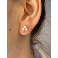 thumbnail image 5 of Ahansh Jewels Triangle Freshwater Pearl Minimal Earrings 925 Sterling Silver Stud For Women's, 5 of 5