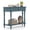 Blue, variant on Gymax Retro Console Table 36''L Wooden Entryway Table w/ Storage Drawer & Open Shelf White