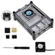 thumbnail image 1 of Acrylic Case With Ing Fan For Rasp Pi 4 B 5v 3a Psu Type C, 1 of 5