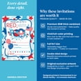 thumbnail image 4 of Red, White & POOL 4th of July Birthday Invitations – 20 Fill In the Blank Invites with Envelopes – 5x7 Patriotic Birthday Party Invitations, Red White Blue Birthday by Amanda Creation, 4 of 9