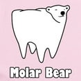 thumbnail image 2 of CafePress - Molar Bear Polar Tooth Bear Body Suit - Baby Light Bodysuit, Size Newborn - 24 Months, 2 of 4