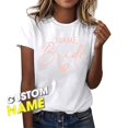 thumbnail image 2 of FYEGRE Women's Plus Size Bride Tee, Short Sleeve Crew Neck Casual T-Shirt, Personalized Wedding Party Shirt for & Bridal Events White L, 2 of 5
