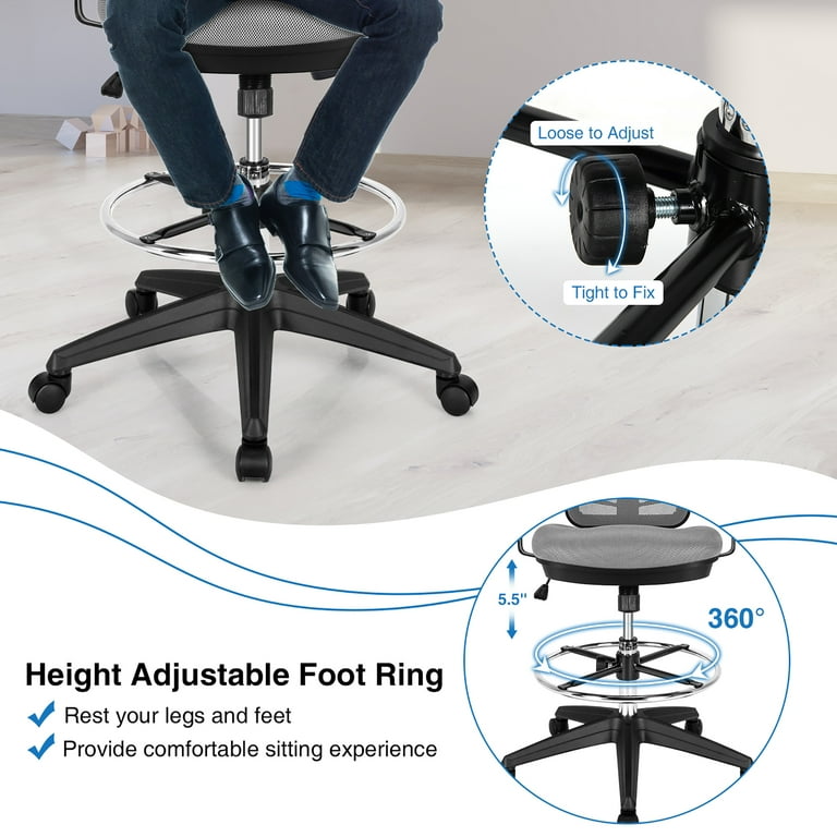 Chair adjustable feet sales