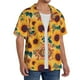 thumbnail image 2 of Fotbe Bohemian Sunflower Camisa Estampada de Manga Corta para Hombre, Casual de Verano, Estilo Playero, Sin Arrugas-X-Large, 2 of 5
