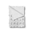 thumbnail image 2 of Anchor Soft Flannel Fleece Blanket, Vintage Monochrome Anchor Silhouettes with Hearts Nautical Tattoo Arrangement, Cozy Plush for Indoor and Outdoor Use, 50" x 60", Black and White, by Ambesonne, 2 of 6