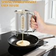thumbnail image 3 of 30 OZ Pancake Batter Dispenser with Viewing Window Stainless Steel Batter Dispenser for Baking Cupcakes,Muffins,Cooking,Crepes,Waffles (Stainless Steel)$$Home Decor, Kitchen, & Other, 3 of 8
