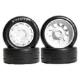 thumbnail image 3 of Ruedas RC, neumáticos, 4 ruedas hexagonales de 34 mm, accesorio de bricolaje, fácil instalación, profesional, resistente, de repuesto, color negro, 3 of 8