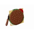 thumbnail image 3 of Monedero en forma de HAMBURGUESA, Diseño de COMIDA,Forma Redonda, Color Café, Moda Kawaii. Novedoso y Encantador., 3 of 5